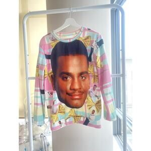Carlton Banks Sweatshirt - White, Pink, Blue, Yellow